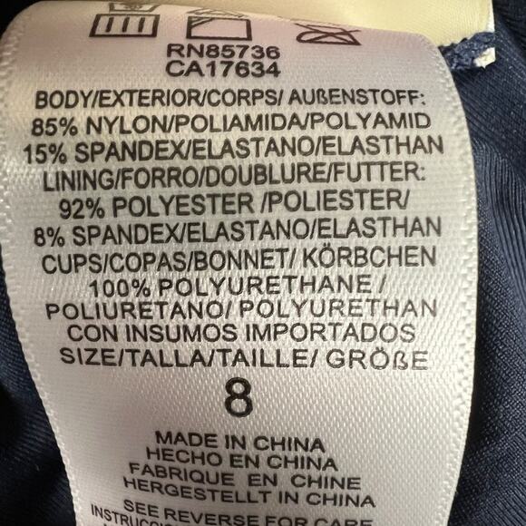 Michael Kors‎ Reversible One-Piece Swimsuit One Shoulder Soft Cup Bra Women's 8 - Picture 5 of 15